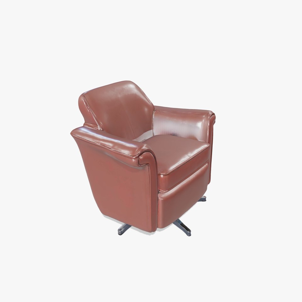 Luxurious Leather Armchair model pack